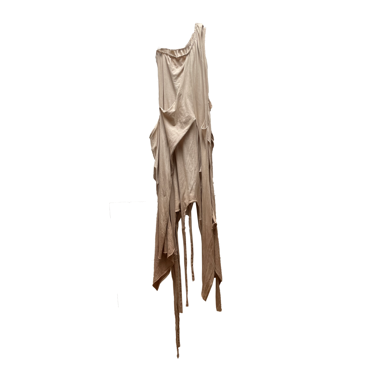 asymmetrical draped dress